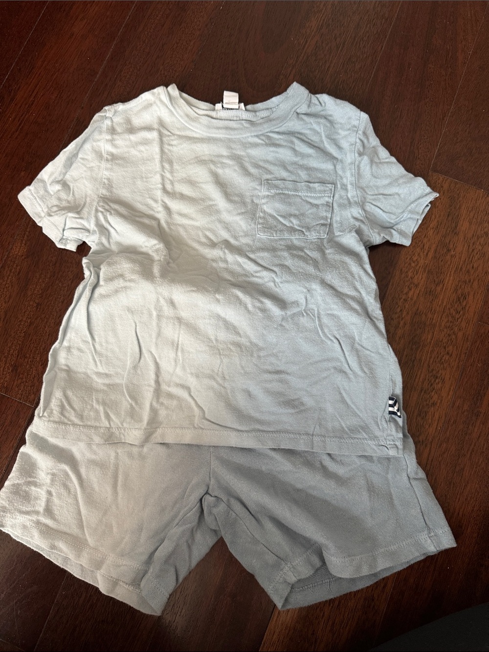 Splendid Kids Matching Set in Light Blue and Gray